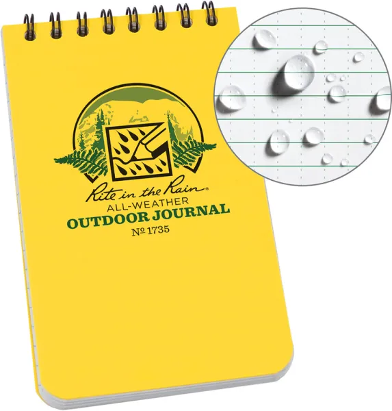Rite in the Rain Top Spiral Yellow Notebook 3x5 RITR1735