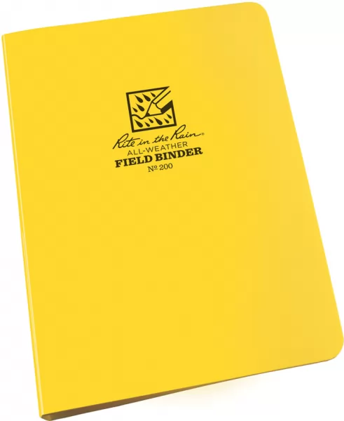 Rite in the Rain Ring Binder Yellow 1-2in RITR200