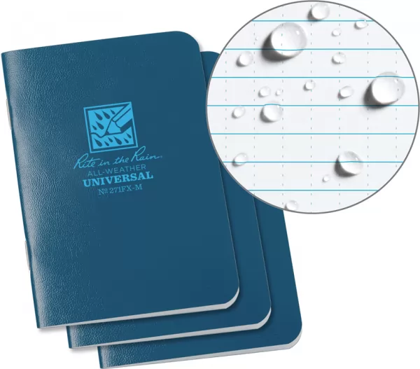 Rite in the Rain Mini Stapled Notebook 3pk RITR271FXM