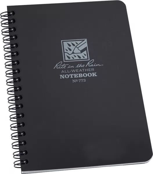 Rite in the Rain Side Spiral Notebook Black RITR773