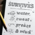 Rite in the Rain Top-Spiral Notebook 4x6 Gray RITR846