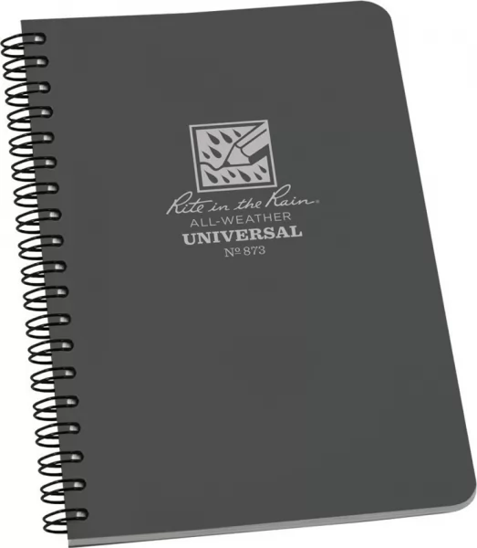 Rite in the Rain Side Spiral Notebook Gray RITR873