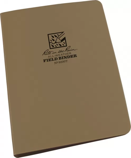 Rite in the Rain Ring Binder 1-2 inch Tan RITR9200T