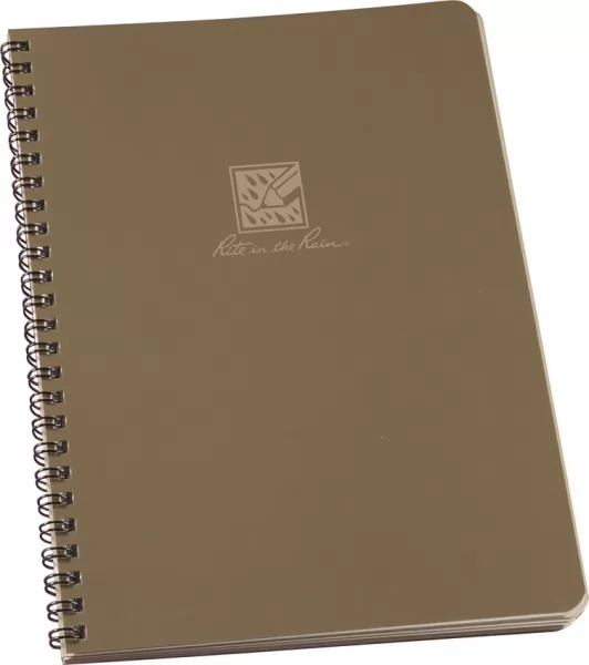 Rite in the Rain Large Side Spiral Dot Grid Tan RITR973TDGLG