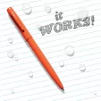 Rite in the Rain All-Weather Pen Clicker Orange RITROR97