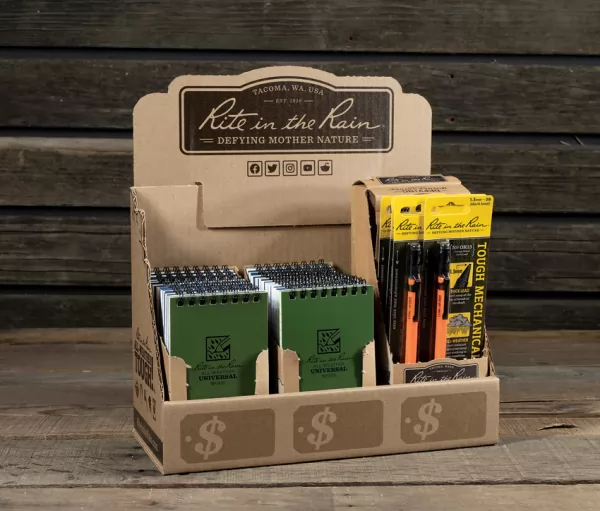 Rite in the Rain Counter Display RITRRP935OR13LG
