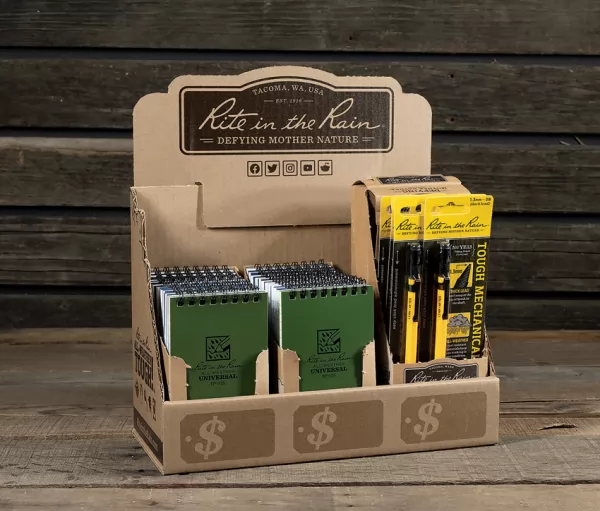 Rite in the Rain Counter Display RITRRP935YE13LG