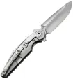 Rike Knife Viper 3 V2 Framelock Gold CF RK0211