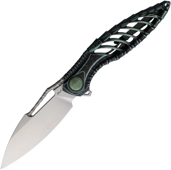 Rike Knife Thor 6 Framelock Green Ti RK112874