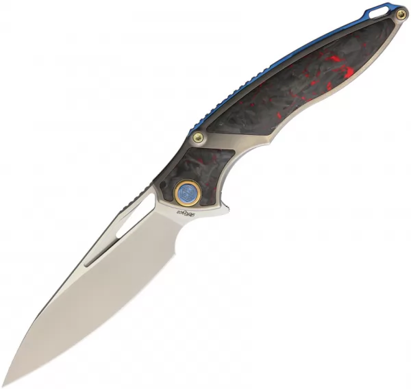 Rike Knife Framelock Red CF RK1902