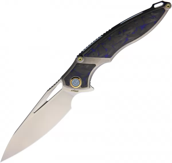 Rike Knife Framelock Blue CF RK1902BLCF