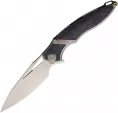 Rike Knife 1902 Framelock Blue CF - RK1902BLCF