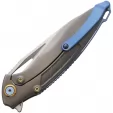 Rike Knife Framelock Blue CF RK1902BLCF