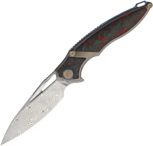 Rike Knife 1902 Framelock Damasteel RK1902NCF