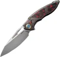 Rike Knife 1902 Framelock Red CF - RK1902SRCF