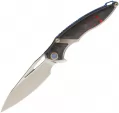 Rike Knife 1902 Framelock Red CF - RK1902