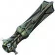 Rike Knife Amulet Linerlock Green RKAMULETBGR
