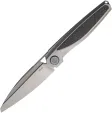 Rike Knife Baidi-S Linerlock Black CF - RKBAIDISBCF