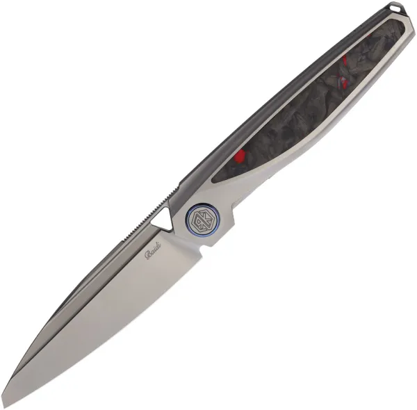 Rike Knife Baidi-S Linerlock Red CF RKBAIDISRCF
