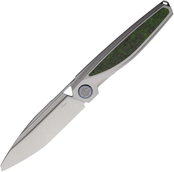 Rike Knife Baidi-T Linerlock Green CF RKBAIDITGCF