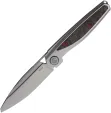Rike Knife Baidi-T Linerlock Red CF - RKBAIDITRCF