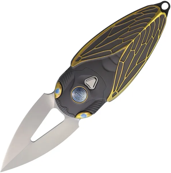 Rike Knife Cicada Button Lock Gray RKCICADADG