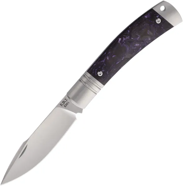 Rike Knife Slip Joint Purple Carbon Fiber RKKD01PCF