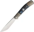 Rike Knife Framelock Bronze Blue CF - RKKD02BBCF
