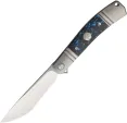 Rike Knife Framelock Gray Blue CF - RKKD02PBCF