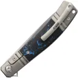 Rike Knife Framelock Gray Blue CF RKKD02PBCF