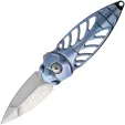 Rike Knife Mini Cicada Flipper Lock Blue - RKMCICADAB
