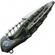 Rike Knife Thor 7 Framelock Black-Green RKTHOR7BG