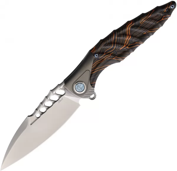 Rike Knife Thor 7 Framelock Black-Org RKTHOR7BOCF