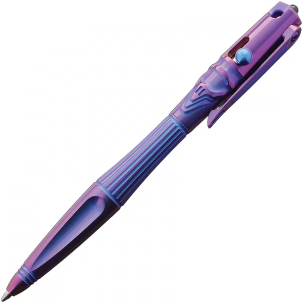 Rike Knife Titanium Pen Blue and Purple RKTR02BP