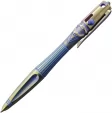 Rike Knife Titanium Pen Gold and Blue - RKTR02GB