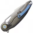 Rike Knife Unicorn Framelock Blue CF RKUNIBCF