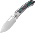 REMETTE Orca Button Framelock Ti/CF - RMTORCAJY