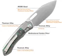 REMETTE Orca Button Framelock Ti-CF RMTORCAKD