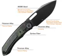 REMETTE Orca Button Framelock Ti-CF RMTORCALS