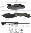 REMETTE Orca Button Framelock Ti-CF RMTORCALS