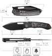 REMETTE Orca Button Framelock Ti-CF RMTORCATB