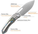 REMETTE Orca Button Framelock Ti-CF RMTORCAUR