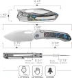 REMETTE Orca Button Framelock Ti-CF RMTORCAUR