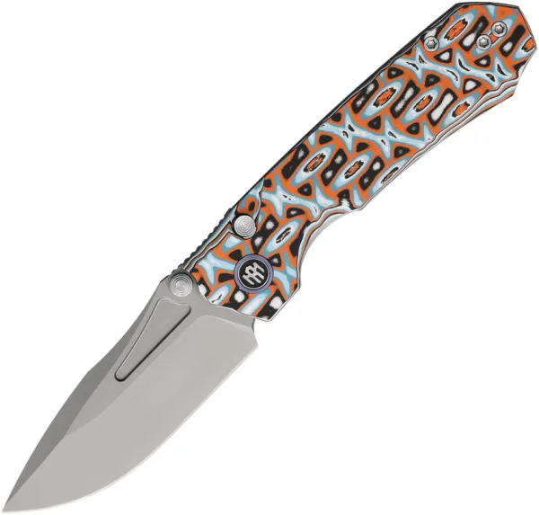 REMETTE Rhino Button Linerlock Orange RMTRNGD261