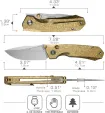 REMETTE Rhino Button Lock Ti Gold RMTRNTB2
