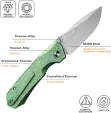 REMETTE Rhino Button Lock Ti Green RMTRNTB4