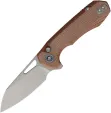 REMETTE Camel Button Linerlock Brown - RMTRTCMLF