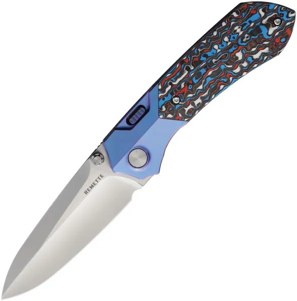 REMETTE Meteor Button Linerlock Ti-CF RMTRTPTAL