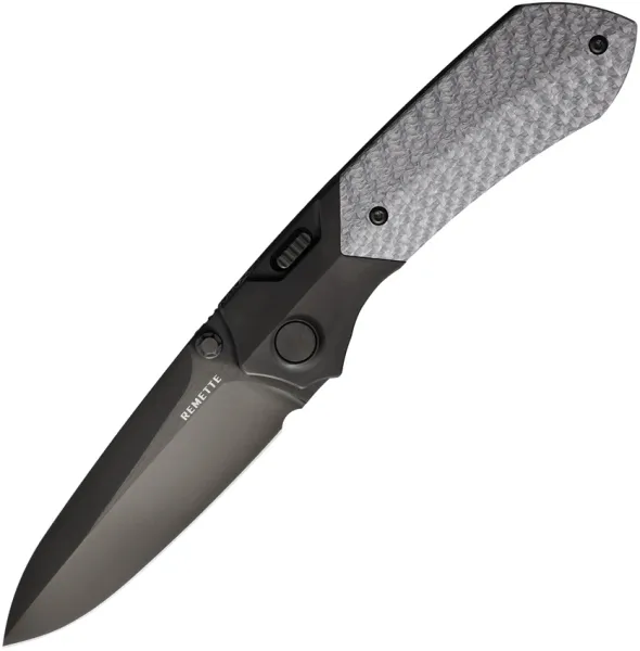 REMETTE Meteor Button Linerlock Ti-CF RMTRTPTBDL