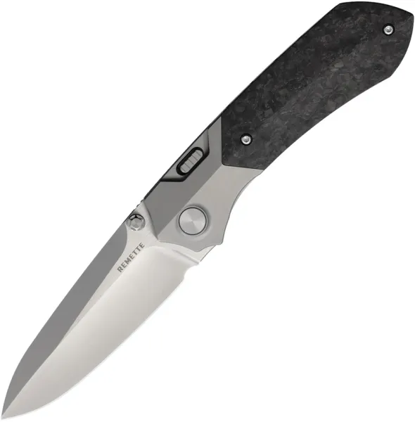 REMETTE Meteor Button Linerlock Ti-CF RMTRTPTEL